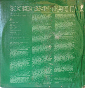 Booker Ervin ‎– That's It! - Barnaby