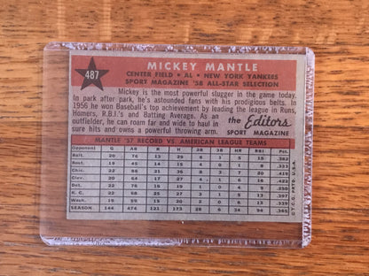 1958 Topps All Star Mickey Mantle #487 - Topps