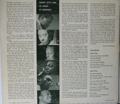 Oscar Peterson Trio With Roy Eldridge / Sonny Stitt & Jo Jones ‎– At Newport