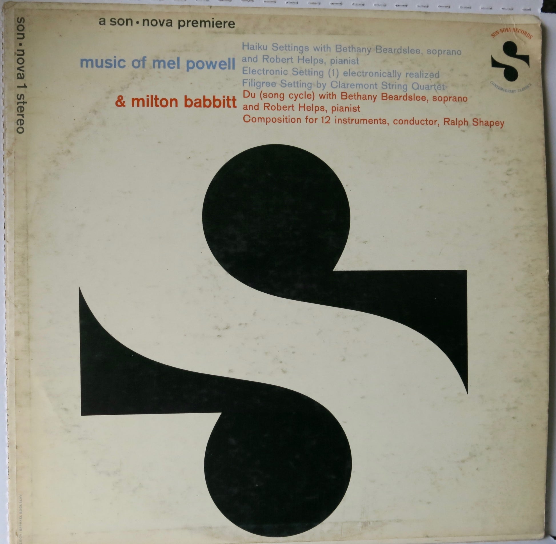 Mel Powell / Milton Babbitt &lrm;&ndash; Music Of Mel Powell &amp; Milton Babbitt | Vinyl Record by Son Nova Records | Friedman &amp; Sons