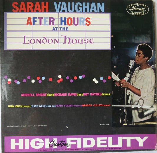 Sarah Vaughan ‎– After Hours At The London House