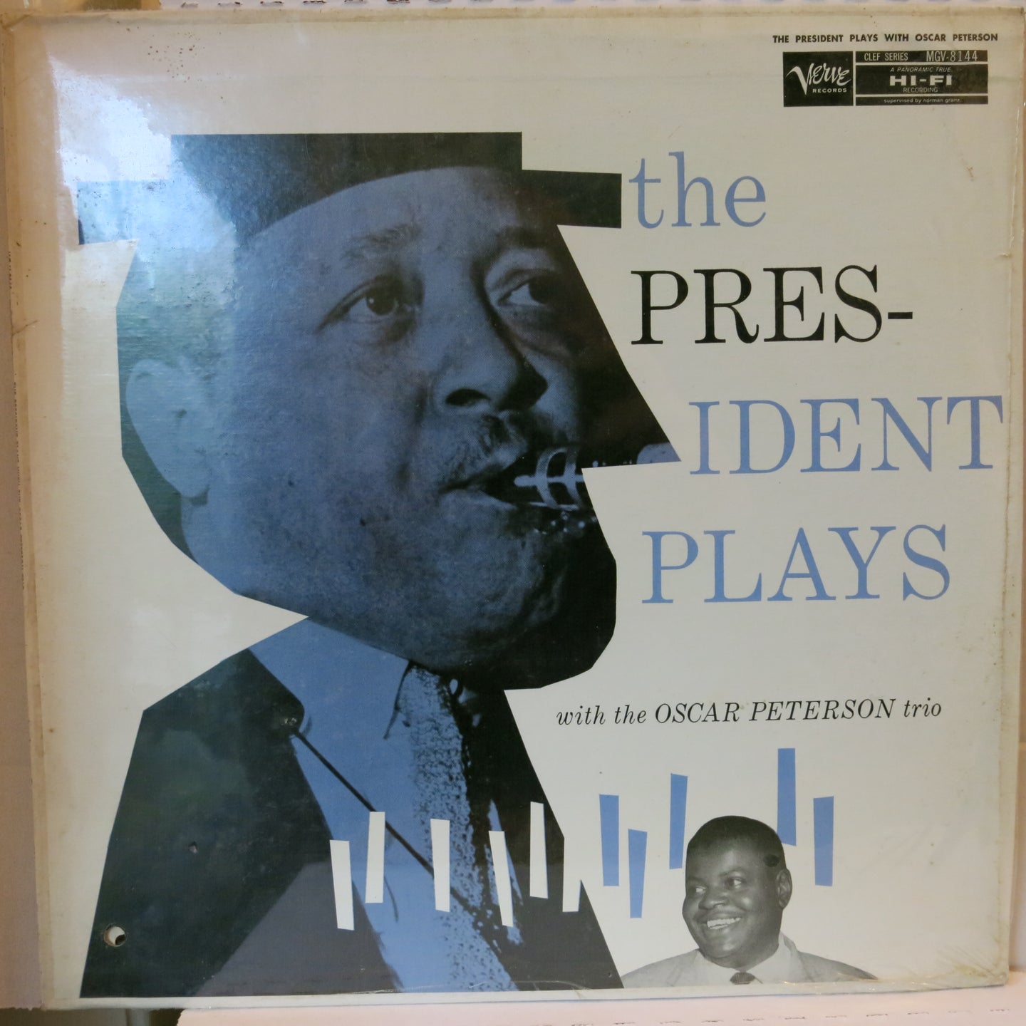 Lester Young With The Oscar Peterson Trio ‎– The President Plays With The Oscar Peterson Trio