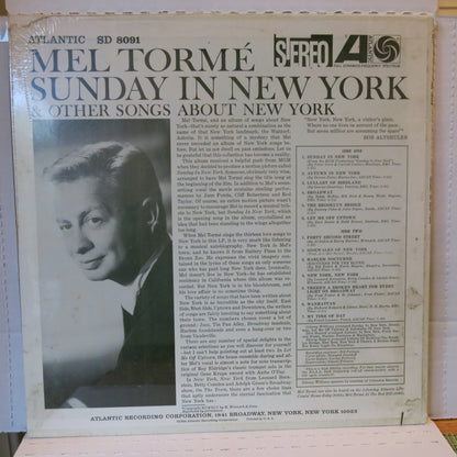 Mel Tormé ‎– Sings Sunday In New York And Other Songs About New York