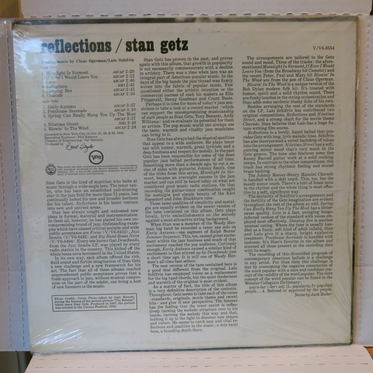 Stan Getz ‎– Reflections