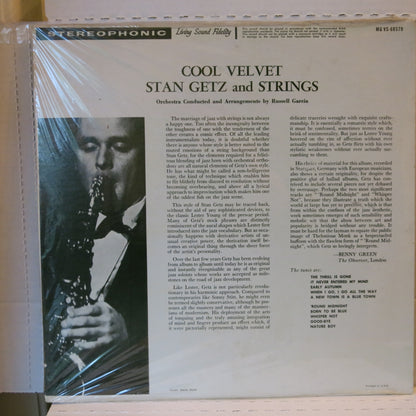 Stan Getz ‎– Cool Velvet - Stan Getz And Strings