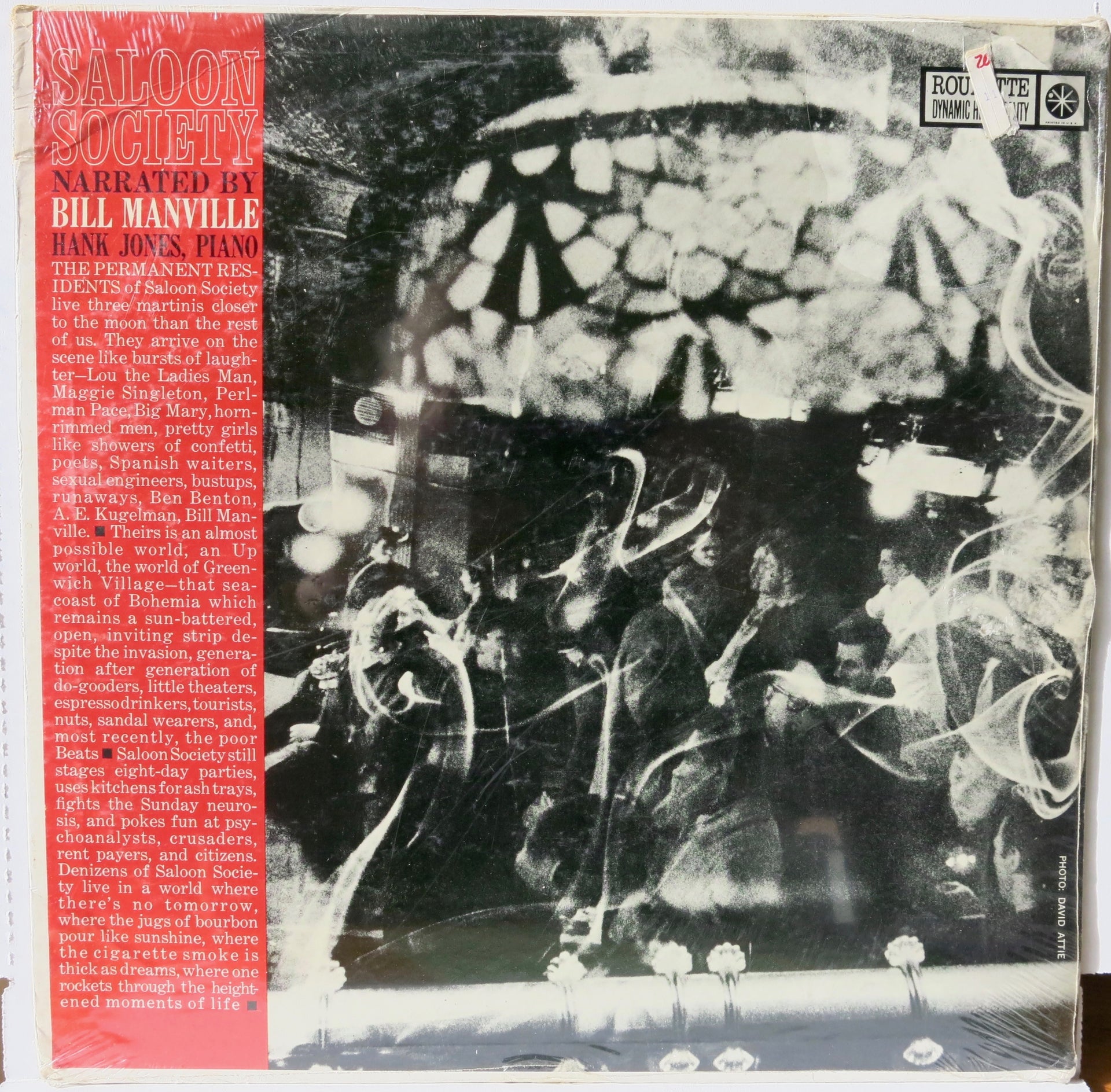 Bill Manville / Hank Jones ‎– Saloon Society