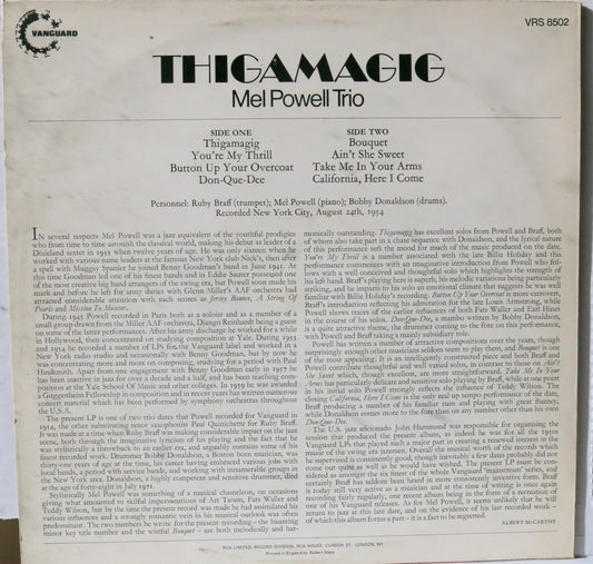 Mel Powell Trio ‎– Thigamagig