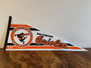 Vintage Baltimore Orioles Pennant